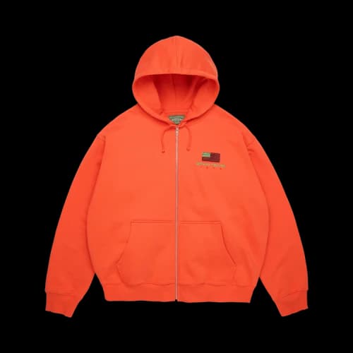 Denim Tears Pan African Zip Hoodie 'Orange'