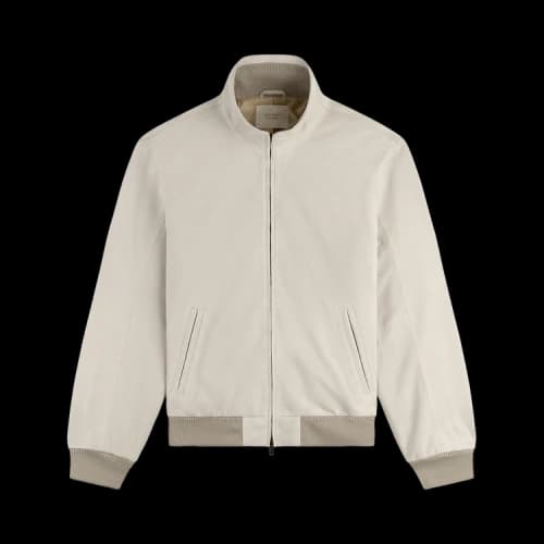 Aimé Leon Dore Suede Track Jacket 'Silver Birch'
