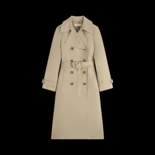 Aimé Leon Dore Linen Trench Coat 'Natural'