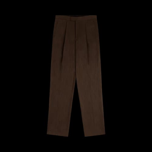 Aimé Leon Dore Linen Blend Suit Trouser 'Brown'