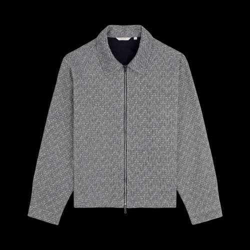 Aimé Leon Dore Textured Zip Shirt 'Navy Multi'
