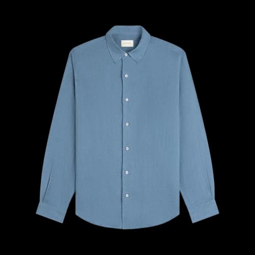 Aimé Leon Dore Long-Sleeve Linen Shirt 'Light Blue'