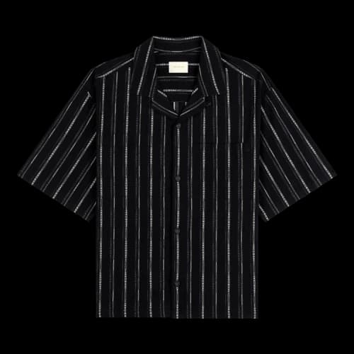Aimé Leon Dore Cropped Jacquard Camp Shirt 'Jet Set Multi'