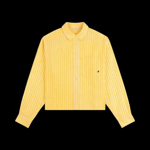 Aimé Leon Dore Striped Linen Casual Shirt 'Snapdragon'