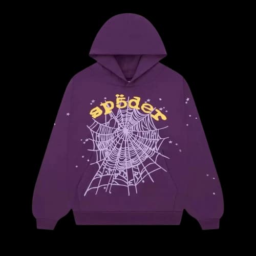 Sp5der Star OG Web V2 Hoodie 'Purple'