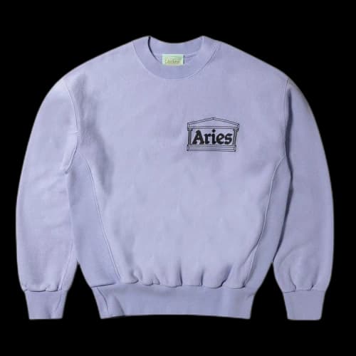 Aries Premium Temple Sweatshirt 'Lilac'