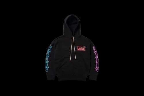 Aries Column Hoodie Black