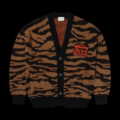 Aries Kurt Knit Cardigan 'Brown'
