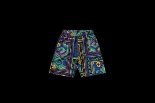 Aries Scarf Print Silk Short Multi