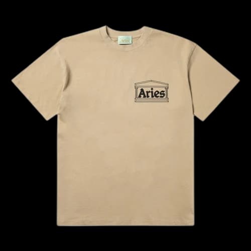 Aries Temple Short-Sleeve Tee 'Pebble'