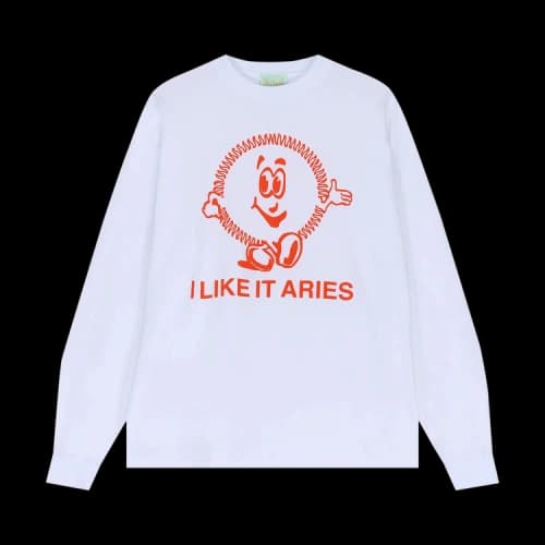 Aries I Like It Long-Sleeve T-Shirt 'White'