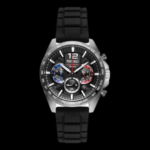 SEIKO Sports waterproof Black Red Blue