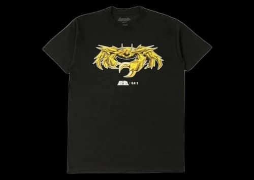 BAIT x Saint Seiya Cancer Gold Tee Black