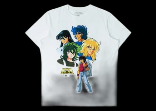 BAIT x Saint Seiya Bronze Group Tee White