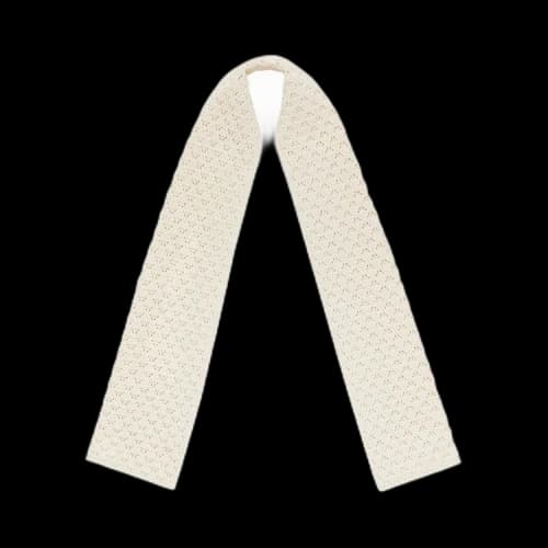 Aimé Leon Dore Eyelet Knit Scarf 'Pristine'