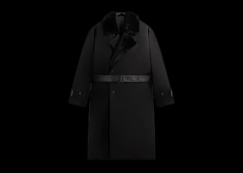 Kith 101 x ssstein Double Lapeled Double Breasted Coat Black