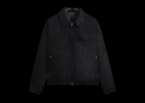 Kith 101 x ssstein Suede Zip Front Jacket Black