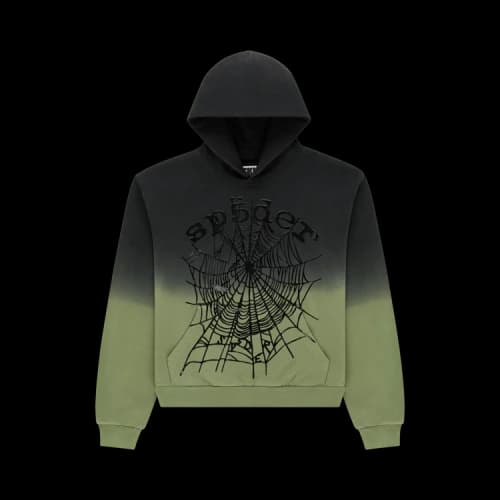 Sp5der OG Web Ombre Hoodie 'Black'