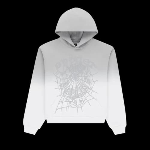 Sp5der OG Web V2 Ombre Hoodie 'Sport Grey'