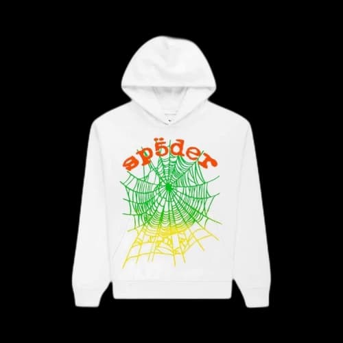 Sp5der Og Web V2 Gradient Hoodie 'White'