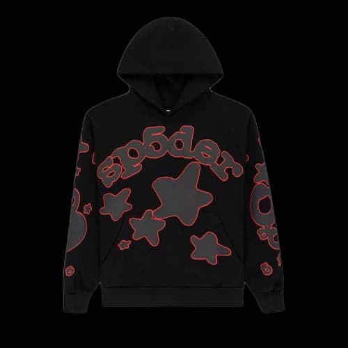 Sp5der Beluga Outline Hoodie 'Black'