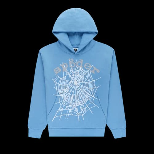 Sp5der Og Web V2 Hoodie 'Dusty Blue'