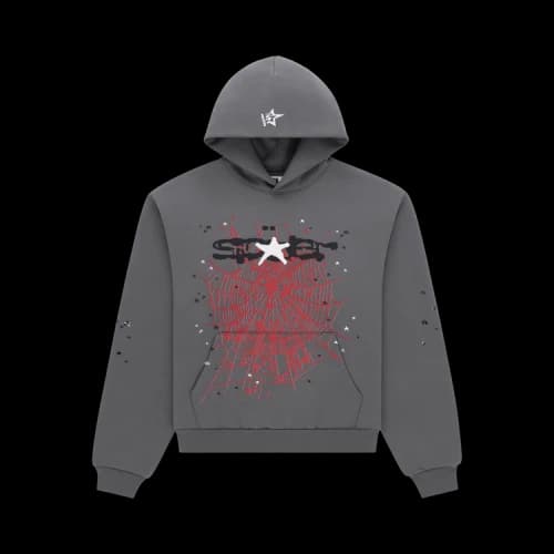 Sp5der Splat Punk Hoodie 'Slate'