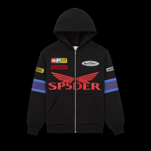 Sp5der GT Zip Hoodie 'Black'