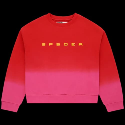 Sp5der Gradient Crewneck 'Red'
