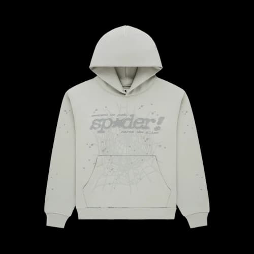 Sp5der Tonal Punk V2 Hoodie Sport Grey