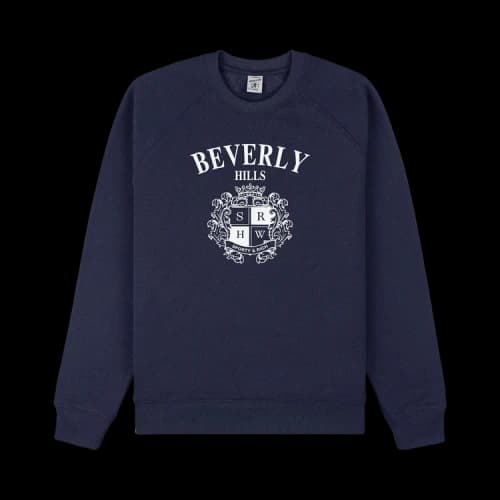 Sporty & Rich BH Crest Soft Crewneck 'Dark Navy'