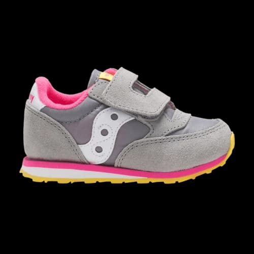 Saucony Jazz Hook & Loop Big Kid 'Grey Pink'