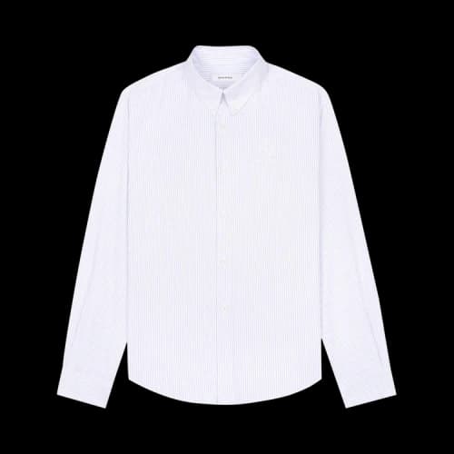 Sporty & Rich Crown Logo Button Down Shirt 'Blue/White'