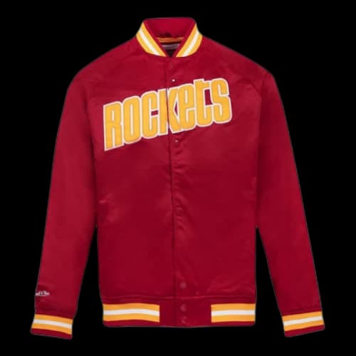 Mitchell & Ness x NBA Houston Rockets Lightweight Satin Jacket 'Red'