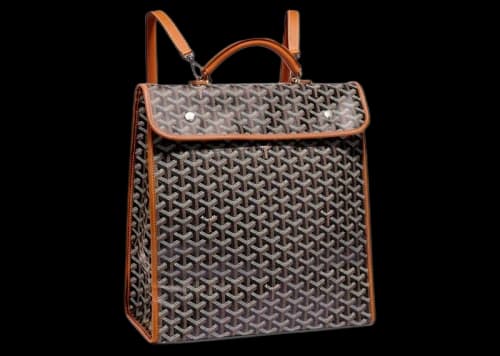 Goyard Saint Léger Backpack Black/Tan
