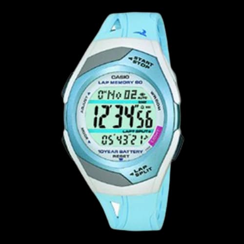 CASIO Summer Ice Cream Macaron Sports Gym Resin Strap Sky Blue STR-300-2AVDF Gym Watch Mens Sky Blue Digital