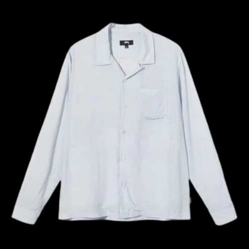 Stussy Pin Up Girl L/S Shirt 'Light Grey'