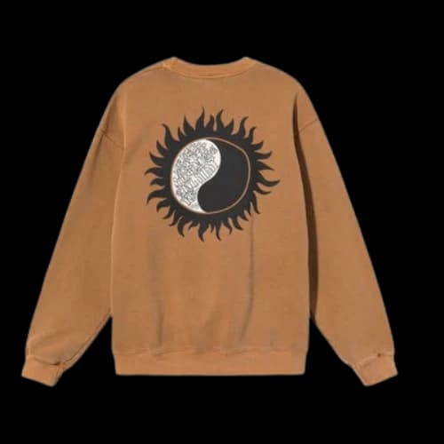 Stussy x Our Legacy Unisex Printing Sweatshirt Brown