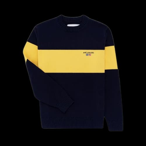 Aimé Leon Dore 38-GS Offshore Knit Crewneck Sweater 'Maritime Blue'