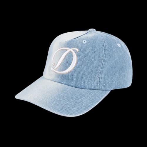Dime Cursive Denim Worker Cap 'Blue Washed'