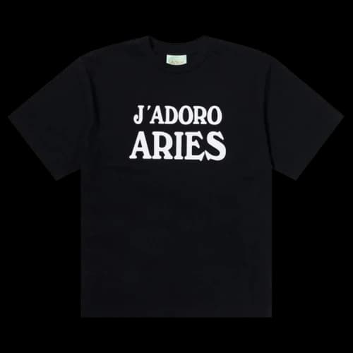 Aries Logo Printed Jersey T-Shirt 'Black'