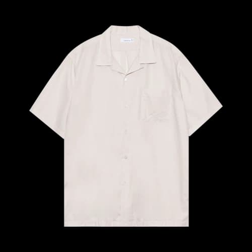 nanamica Open Collar Panama Short-Sleeve Shirt 'Natural'