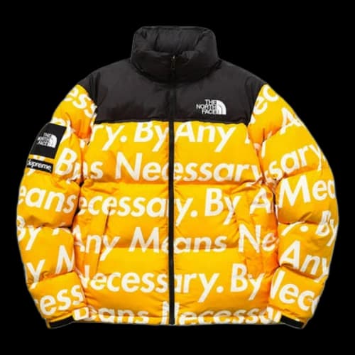 Supreme FW15 X The North Face By Any Means Nuptse Jacket 'Yellow'