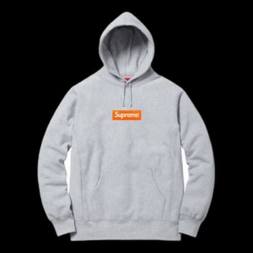 Supreme FW17 Box Logo Hooded Sweatshirt Heather Grey Bogo