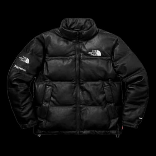 Supreme FW17 X The North Face Leather Nuptse Jacket 'Black'