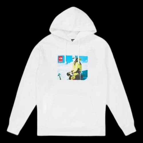 Supreme FW18 x The North Face Photo Hooded Sweatshirt White