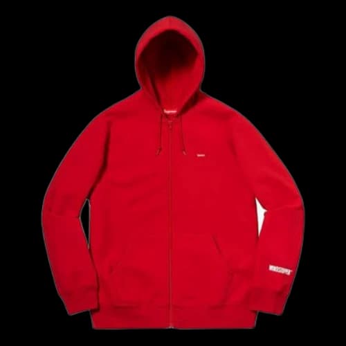 Supreme FW18 x Windstopper Zip Up Hooded Sweatshirt Red
