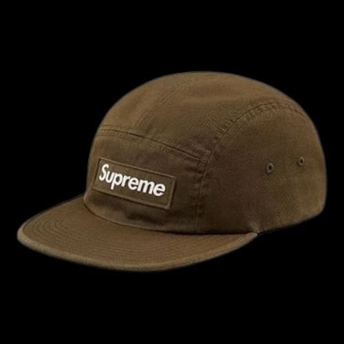 Supreme Washed Chino Twill Camp Cap 'Brown'