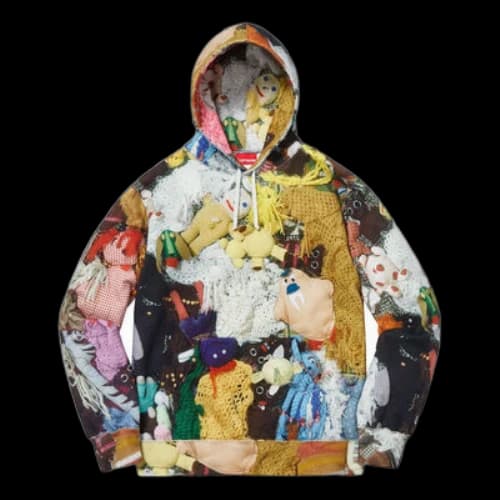 Supreme FW18 Mike Kelley More Love Hours Than Can Ever Be Repaid Hooded Sweatshirt Multicolor