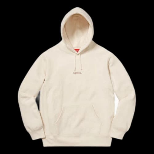 Supreme FW18 Trademark Hooded Sweatshirt Natural